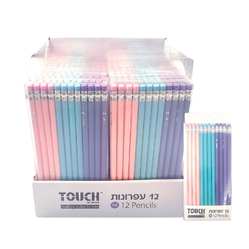 חבילת 12 עפרונות פסטל מבית TOUCH