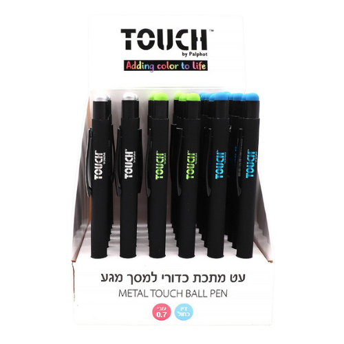 עט מתכת כדורי למסך מגע מבית TOUCH