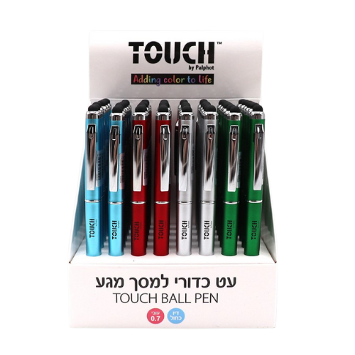 עט כדורי למסך מגע במגוון צבעים מבית TOUCH