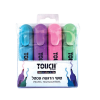 חבילת 4 טושי הדגשה מרקרים פסטל מבית TOUCH