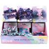 סט ערכת גומיות וסיכות שיער לבנות - סטיץ'