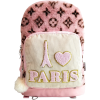 תיק גב ורוד פרוותי ארגונומי לבית ספר 2 תאים - PARIS