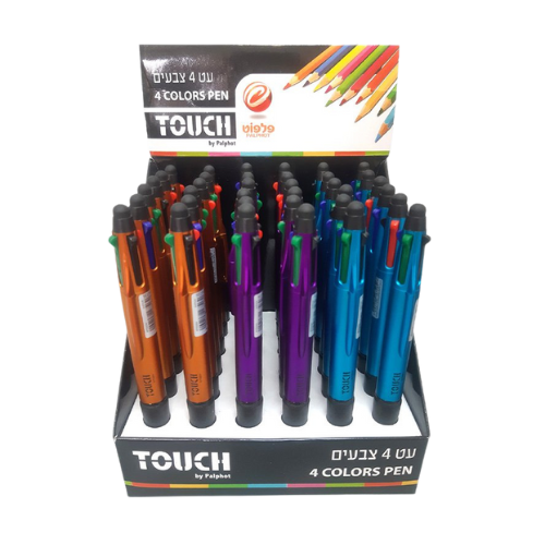 עט 4 צבעים מבית TOUCH