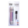 חבילת 3 עפרונות מכניים פסטל + חודים 0.7 מבית TOUCH