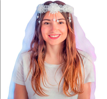 כתר ראש הינומה מפואר לכלה