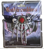 שרשרת כף יד גולגולות / 6 יחידות במארז