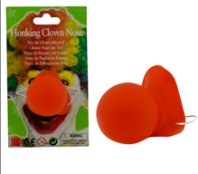 אף ליצן גומי מצפצף / 24 יחידות במארז