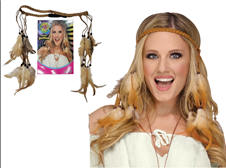 סרט ראש נוצות להיפית / אינדיאני; 12 יחידות במארז