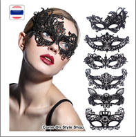 מסכת נשף ונציה תחרה שחור