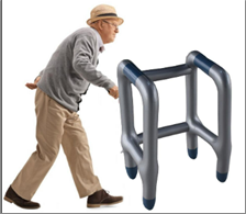 הליכון מתנפח לתחפושת קשיש/ה