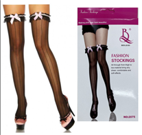 גרביון פסים תחרה עם פפיון איכותי