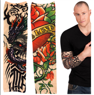 כפפות קעקועים 2 בשקית עם כארד מיקס 2 דגמים/ 12 יחידות במארז