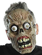 מסכה זומבי מפחיד עם עיניים מתגלגלות