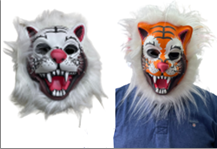 מסכה נמר עם שיער