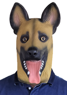 מסכת לאטקס כלב לשון בחוץ