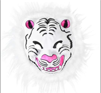 מסכה זאב לבן עם שיער