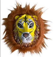מסכה אריה עם שיער