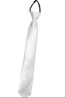 עניבות לבן בשקית/ 6 יחידות במארז