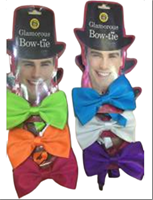 פפיונים מבריקים על כארד מיקס צבעים / 6 יחידות במארז