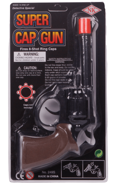 רובה פיקות פלסטיק ידית חומה