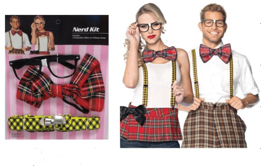 סט חנון – שלייקס משקפיים פפיון