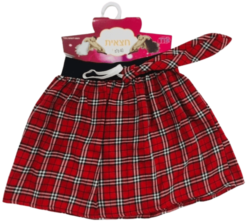 חצאית סקוטית 37 ס"מ כולל עניבה