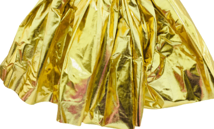 חצאית זהב מטאלית 40 ס"מ 3 שכבות