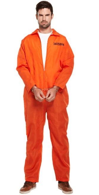 תחפושת אסיר כתום מידות L/XL