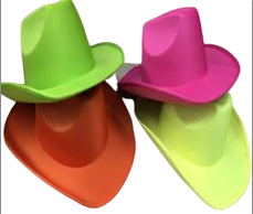 כובע קאובוי נאון