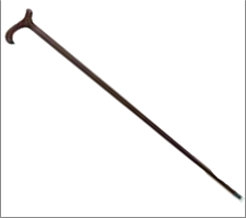 מקל סבא עץ גודל 100 ס"מ