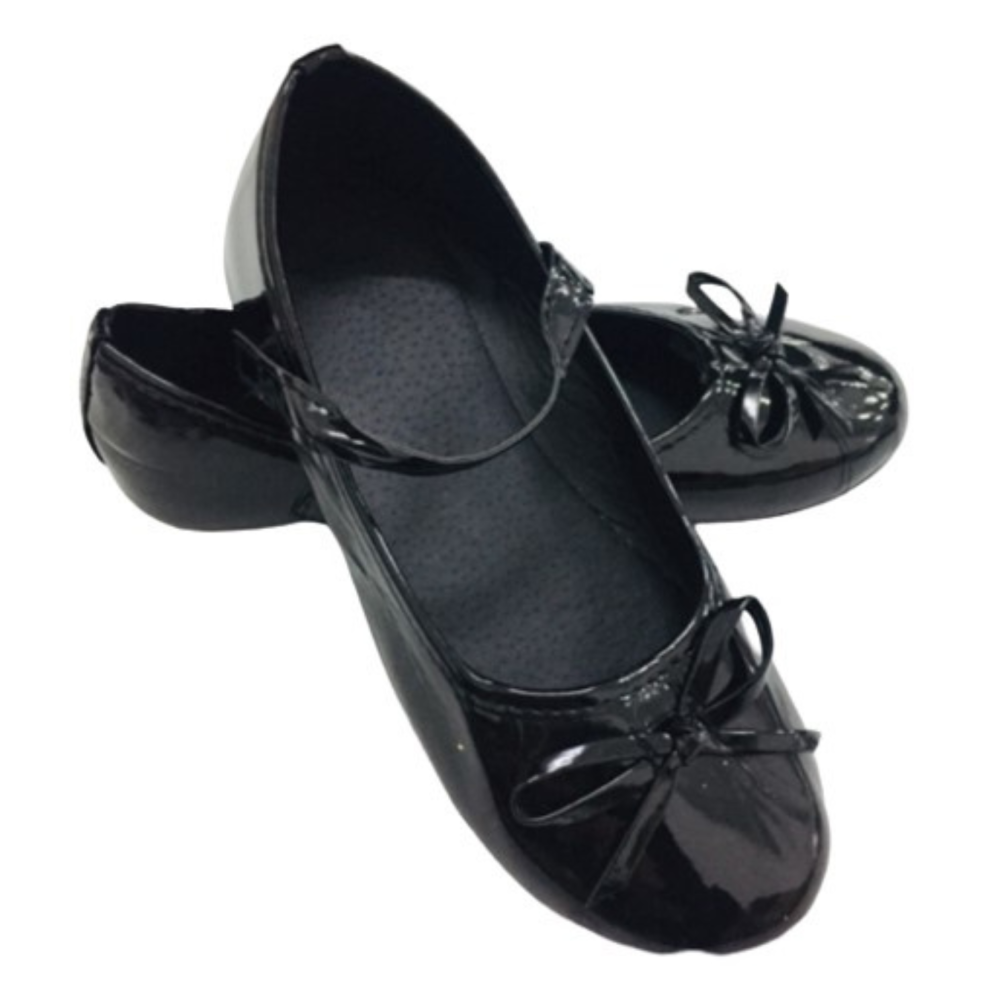 נעלי נסיכות שחורות חלק