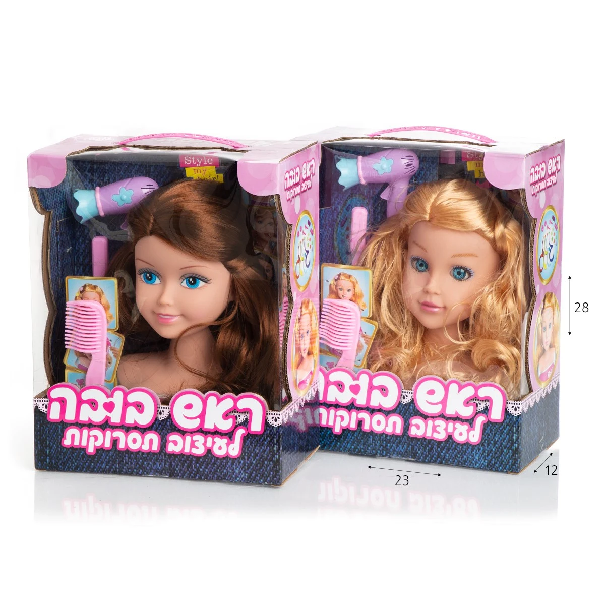 ערכת ראש בובה לעיצוב תסרוקות טוויני