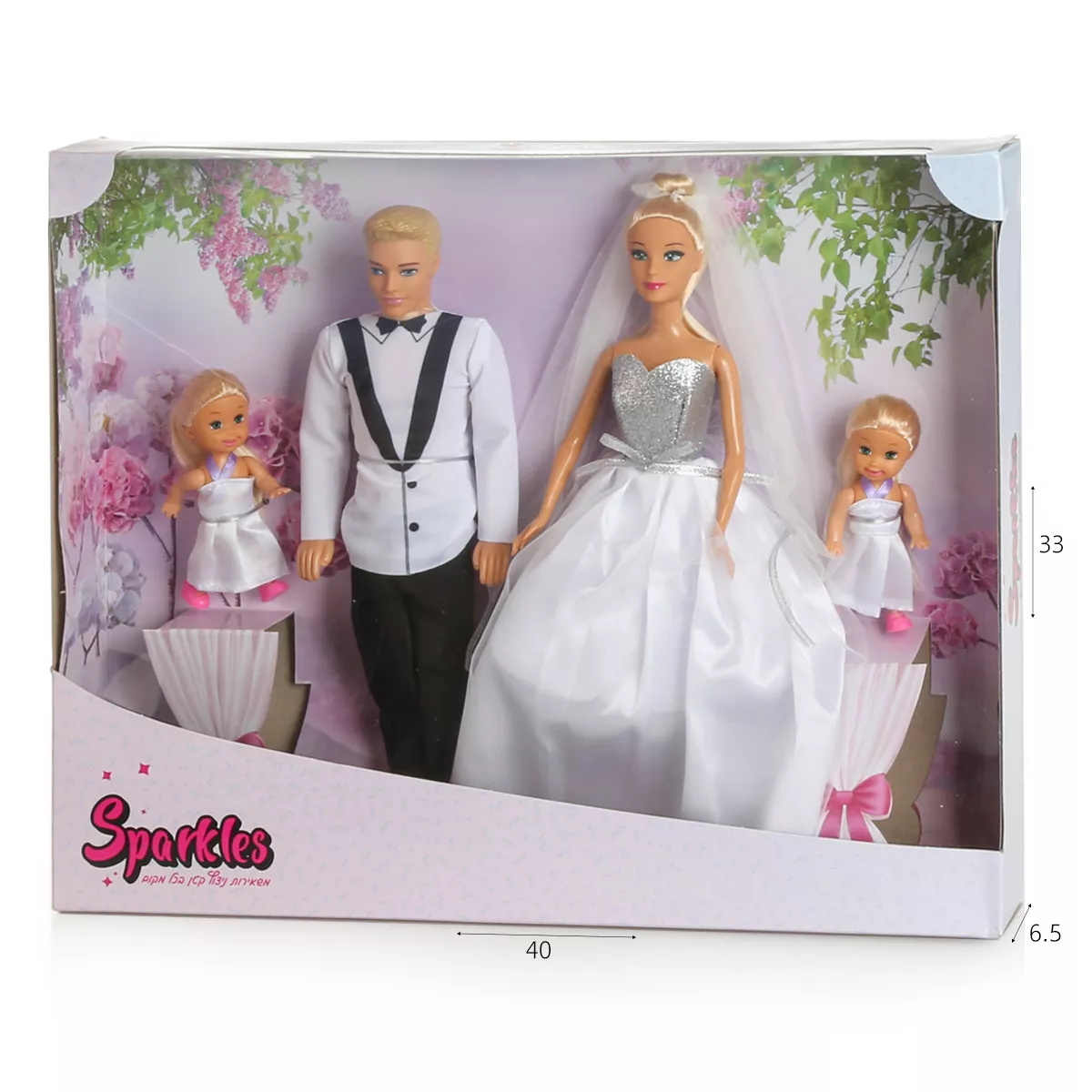בובות אופנה חתן וכלה "החתונה" SPARKLES